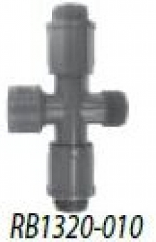 PVC- Kreuzstück mit 2 gegenüberliegenden Ausgängen - Typenreihe RB1300 - 1“ IG x 1“ AG - Typ RB1320010